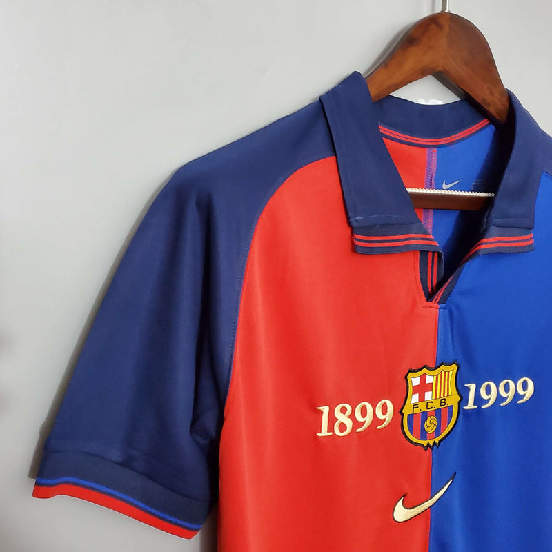 Camisa Retrô FC Barcelona Home 1899/1999 - Aniversário 100th - Torcedor
