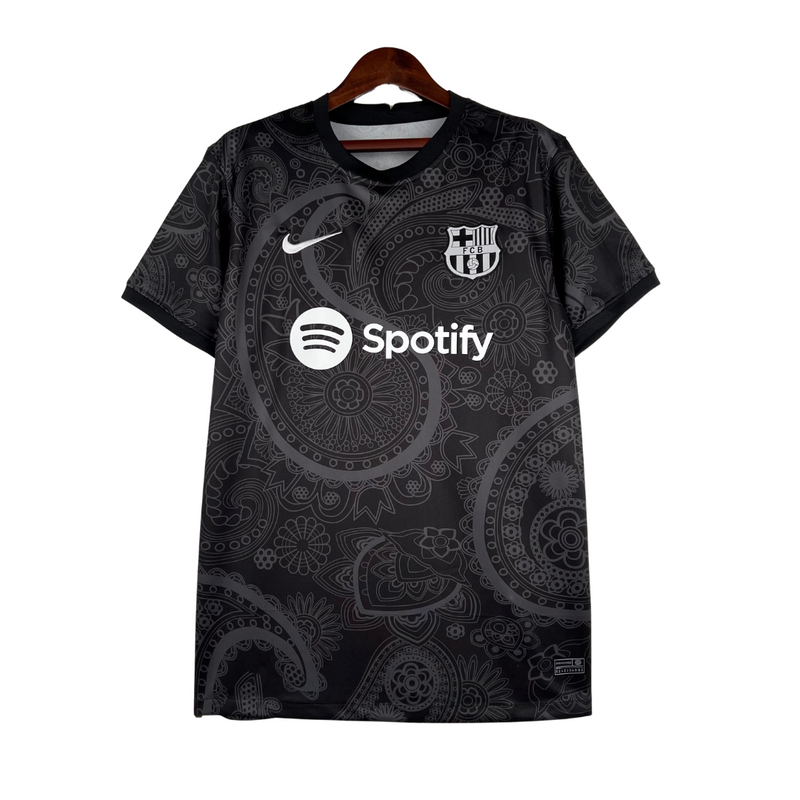 Camisa Barcelona Treino 2023/24 Torcedor Masculina Nike - Preta
