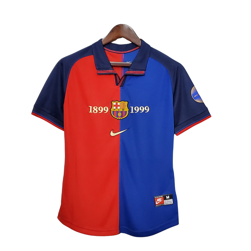 Camisa Retrô FC Barcelona Home 1899/1999 - Aniversário 100th - Torcedor