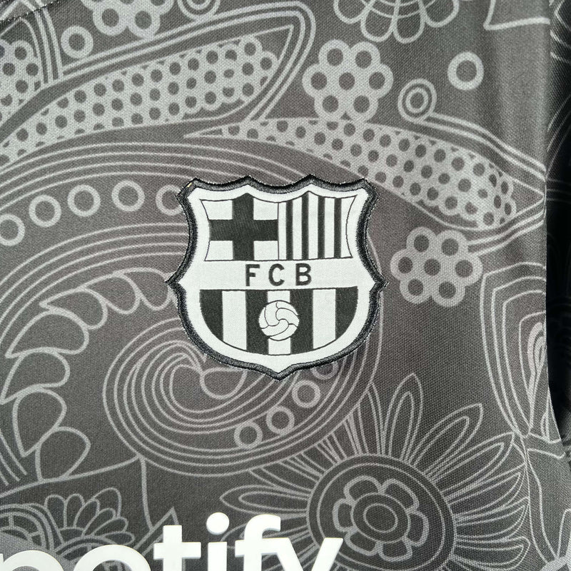 Camisa Barcelona Treino 2023/24 Torcedor Masculina Nike - Preta