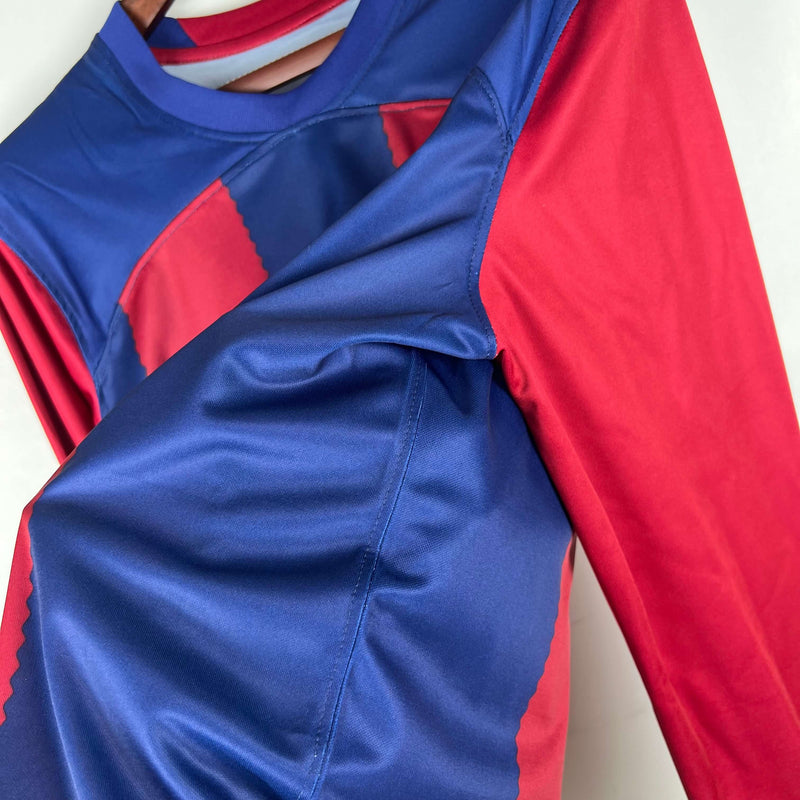 Camisa Manga Longa Barcelona I 2023/24 Torcedor Nike - Masculina