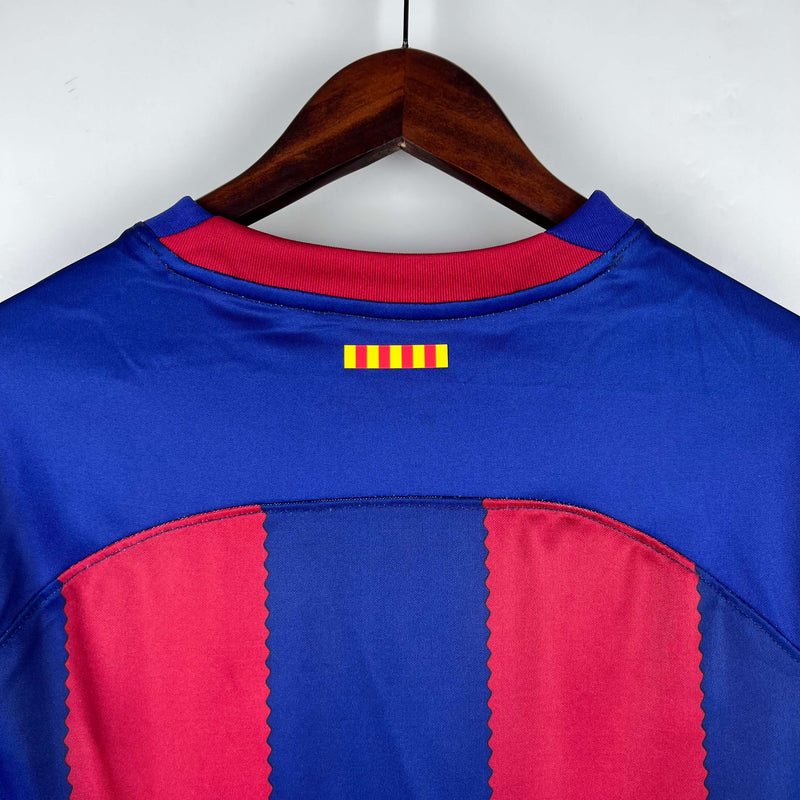 Camisa Manga Longa Barcelona I 2023/24 Torcedor Nike - Masculina