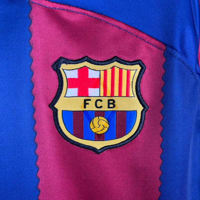 Camisa Manga Longa Barcelona I 2023/24 Torcedor Nike - Masculina