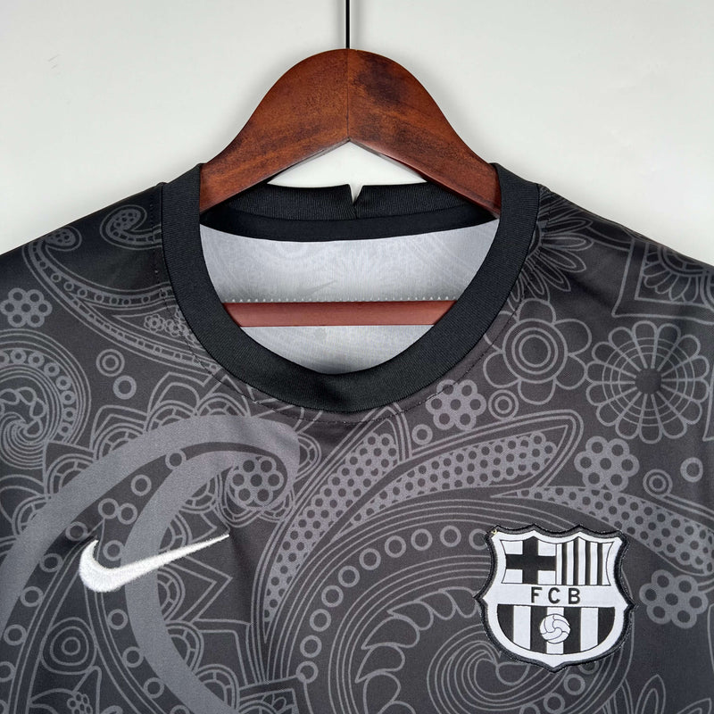 Camisa Barcelona Treino 2023/24 Torcedor Masculina Nike - Preta