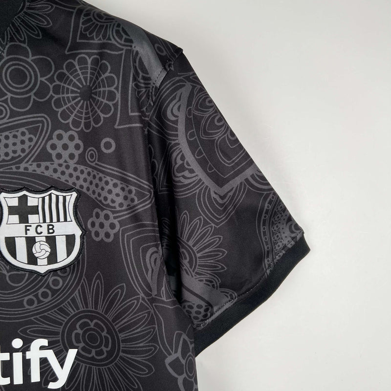 Camisa Barcelona Treino 2023/24 Torcedor Masculina Nike - Preta