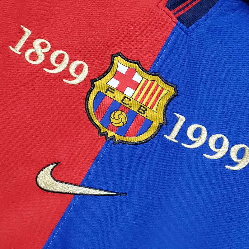 Camisa Retrô FC Barcelona Home 1899/1999 - Aniversário 100th - Torcedor