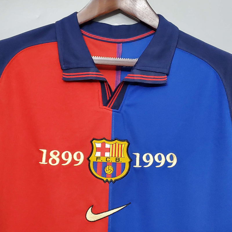 Camisa Retrô FC Barcelona Home 1899/1999 - Aniversário 100th - Torcedor